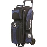 Flash Players Series Black/Navy Triple Bowling Ball Roller Bag