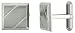 Square, Surgical Steel Cuff Links with 2 Grooves 5/8