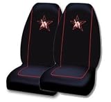 A Set of 2 Official Licensed Universal Fit Front Bucket Seat Covers - Betty Boop Leg up Rock Star