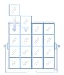 Litepanels LP-2X1-FA-P 2X1 Fixture Assembly Frame Plastic