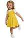 American Apparel Organic Infant Baby Rib Skater Tank Dress -Dijon