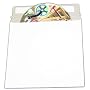 100 CD/DVD White Cardboard Mailers, Self Seal Mailers with Flap (6 x 6 3/8)