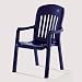 Sieger Stapelsessel blau Comtesse 810 / Bl
