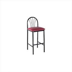 30 Parlor Barstool Vinyl: New Soho: Black Walnut by Alston