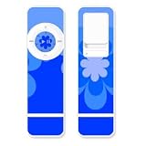 Electronics : Retro Blue Flowers -Vinyl skin for Apple iPod Shuffle