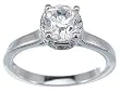 925 Sterling Silver Brilliant Solitaire Engagement Ring