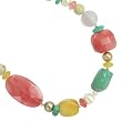 .925 Silver & Multi-Stone Necklace- 18" + 2"