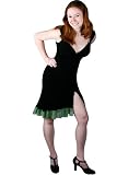 31pll z4xtL. SL160  Aris Allen Black Salsa Dress with Green Ruffles