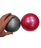 Yoga Direct 1-Pound Weighted Pilates Ball, Silver