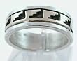 14kt Gold & Sterling Silver Rain Ring by Skeets size 12 1/4, #564