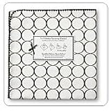 Swaddle Designs Ultimate Receiving Blanket - Chocolate Mod Circles