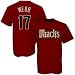 Majestic Arizona Diamondbacks #17 Brandon Webb Red Player T-shirt