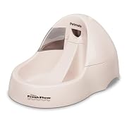 Petmate Deluxe Fresh Flow Pet Fountain Medium, Bleached Linen