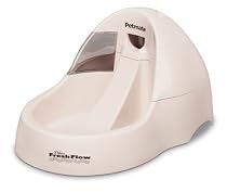 Petmate Deluxe Fresh Flow Pet Fountain Medium, Bleached Linen