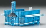 Greyhound Bus Station HO Scale Train Building