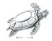 Sterling Silver Sea Turtle Pin - JewelryWeb image 1