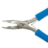 Julesgems Professional Bent Chain Nose Pliers - Blue : Pack of 1