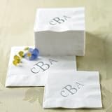 Monogrammed Beverage Napkin - Grandin Road