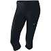 NIKE Damen Lauf-Caprihose Filament, black/black/matte silver, L, 405334-010