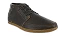 BOXFRESH EAVIS LEATHER LACED UP ANKLE SHOES DARK BROWN