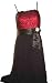 Lady Cockail Evening Dress Two Tone Spaghetti Strap with Lace Ribbon and Brooch WC-17999