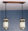 28 Inch L Ginkgo 2 Lt Lantern Pendant Ceiling Fixture