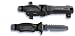 UK Dive Knife - Blue Tang Titanium Blunt Point - Black