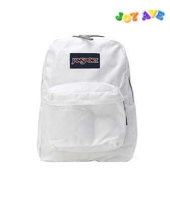 Jansport Classic Superbreak White Backpack for School Work or Play