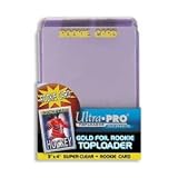 (Pack of 25) Ultra-Pro Gold Rookie Toploaders for Baseball Cards