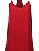 Women's Classic V-Neck Spaghetti Strap Sun Slip Mini Dress