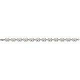 Mississippi State Univ M State 3/8 Bracelet 7.5 (Silver)