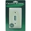Jackson-Deerfield Mfg. 981CW White Porcelain Wall Plate