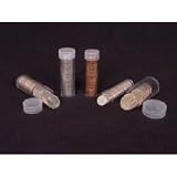 Coin Storage Tubes, Round Clear Plastic w/ Screw on Tops for Penny 31pn A%2Bi6RL. SL160 Coin Storage Tubes, Round Clear Plastic w/ Screw on Tops for Penny