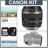 Canon EF-S 60mm f/2.8 Compact Macro AutoFocus Lens Kit, USA with Tiffen 52mm UV Filter, Lens Cap Leash, Professional Lens Cleaning Kit