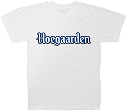 Galush Prints Men's T-Shirt, 100% Polyester - Hoegaarden Beer Print, L