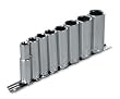 3/8 Deepwell Socket with Rail SAE - 9 Pieces