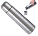 17oz/500ml Vacuum Flask Double Wall Thermos Insulated Stainless Steel Water Bottle BPA Free Travel Mug with Push Button Valve