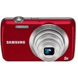 Samsung PL20 Digital Camera, Red