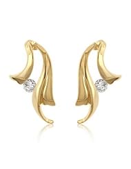 Solitaire Winged Earrings