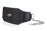 Dipping Belt with Steel Chains - POWER SPORTS- Neoprene/Nylon