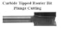 1/2 X 3/8 X 1 Carbide Tipped Plunge Router Bit