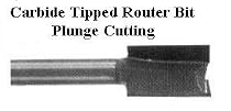 1/4 X 1/4 X 1" Carbide Tipped Plunge Router Bit Lng