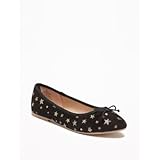 オールドネイビー OLD NAVY/ スターパターンバレエフラッツ ブラックジャック シューズ 20cm【並行輸入】