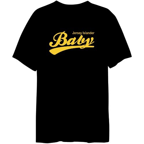 Baby Jersey Islander Countries Mens T-Shirt (Black, Size Large)