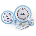7 Piece Melamine Dining Set - Trucks. Boats & Planes