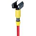 Wilen A70652, Super Jaws Color Guard Fiberglass Wet Mop Handle, 1" Diameter x 60" Length, Red (Case of 12)