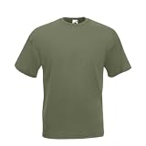 Valueweight T-Shirt von Fruit of the Loom Oliv S