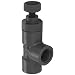 Hayward PVC Globe Valve, FPM Seal, 1" Threaded