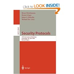 Security Protocols: 5th International Workshop, Paris, France: Proceedings (Lecture Notes in Computer Science)