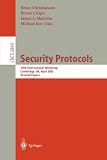 Security Protocols: 5th International Workshop, Paris, France, April 7-9, 1997, Proceedings (Lecture Notes in Computer Science)